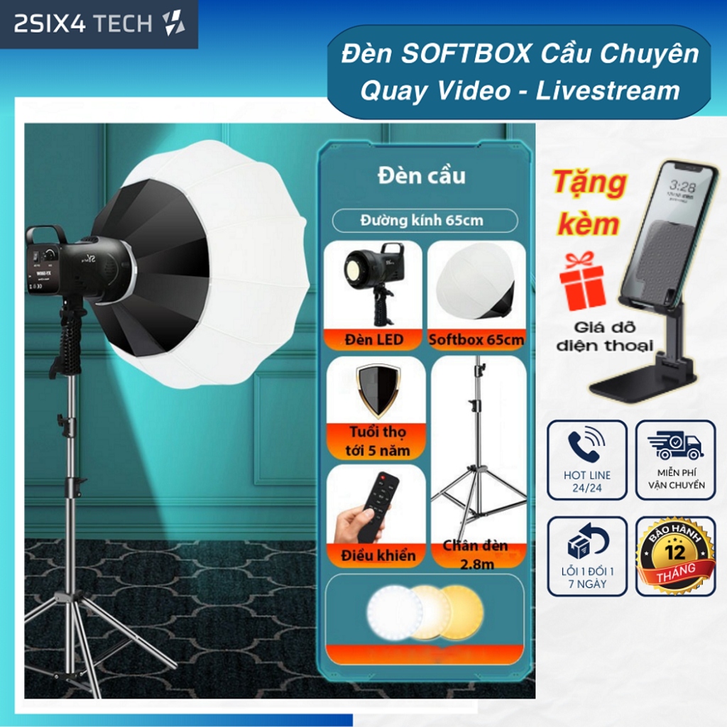 Đèn Softbox tặng kèm